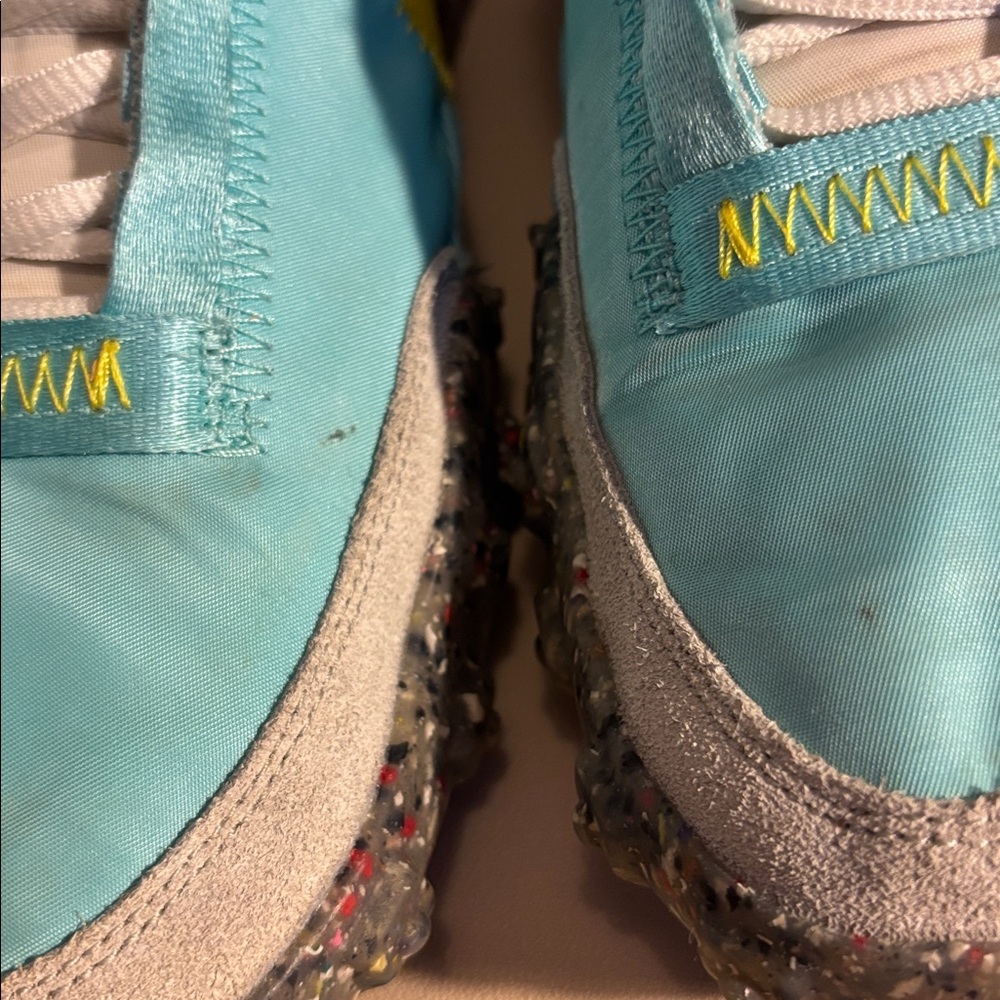 Nike Turquoise & Yellow Waffle-Inspired Sneakers - Picture 6 of 10